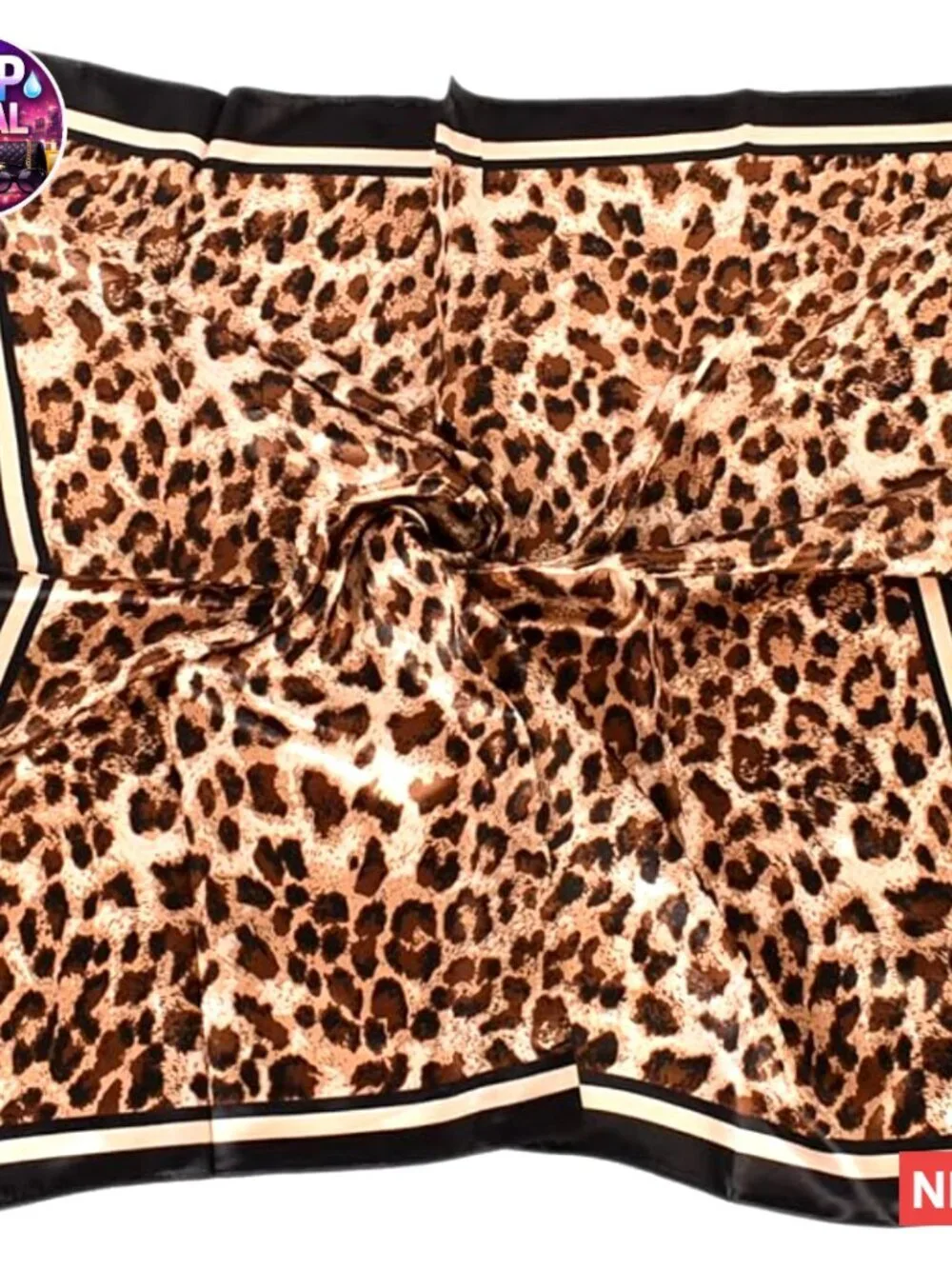 Large Square Silk Like Hair Scarf Head Wrap Satin Bandana